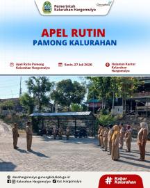 APEL RUTIN PAMONG KALURAHAN HARGOMULYO